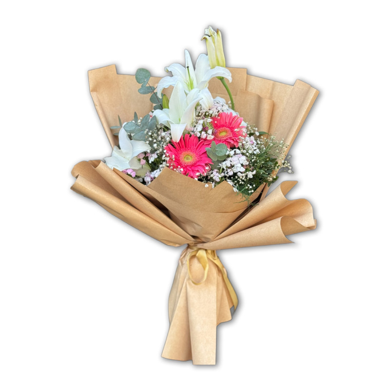 EL BUKETİ LİLYUM GERBERA 
