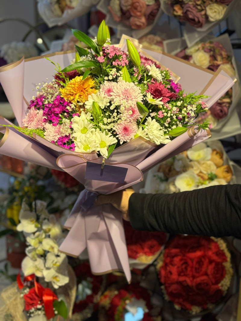 XL KARIŞIK MOR BUKET