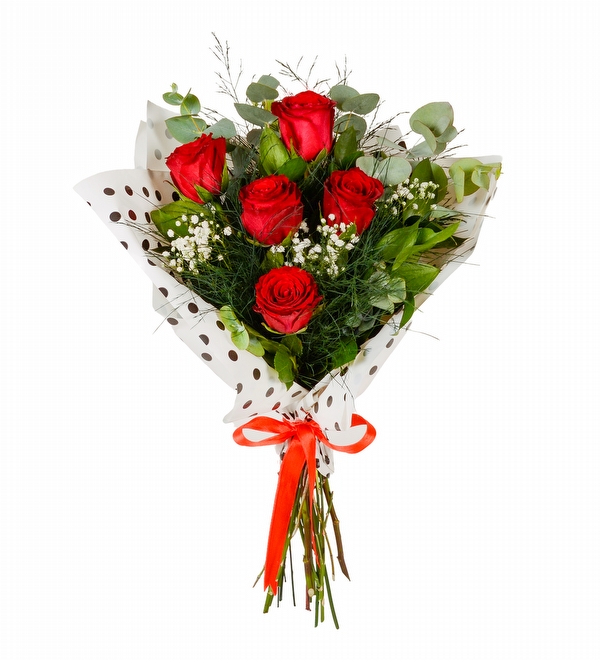 Aşkım Benim 5 Gül Buketi